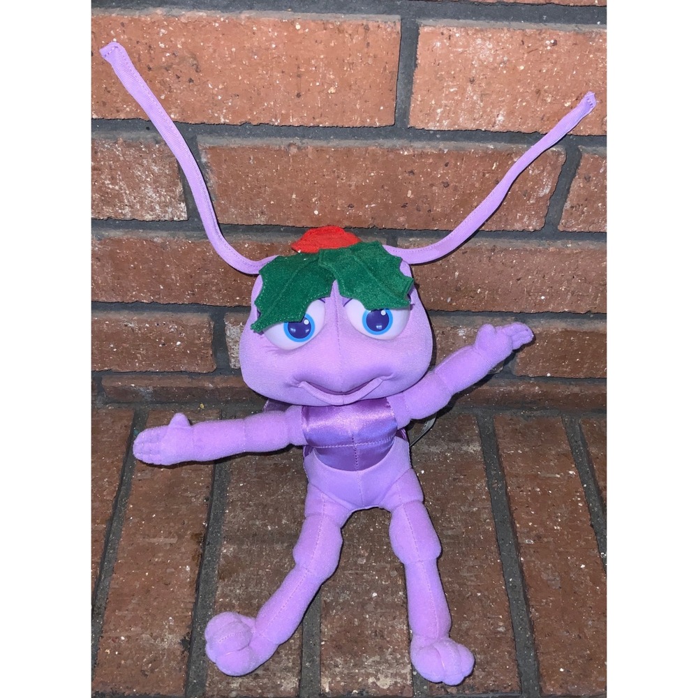 Disney Pixar A Bug's Life Princess Dot Plush 1998 Mattel Arcotoys Vintage Purple
